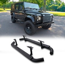Produktbild - SCHWARZE SEITENTRITTSCHRITTE, PAAR FÜR LAND ROVER DEFENDER 110 L316 1983-2016