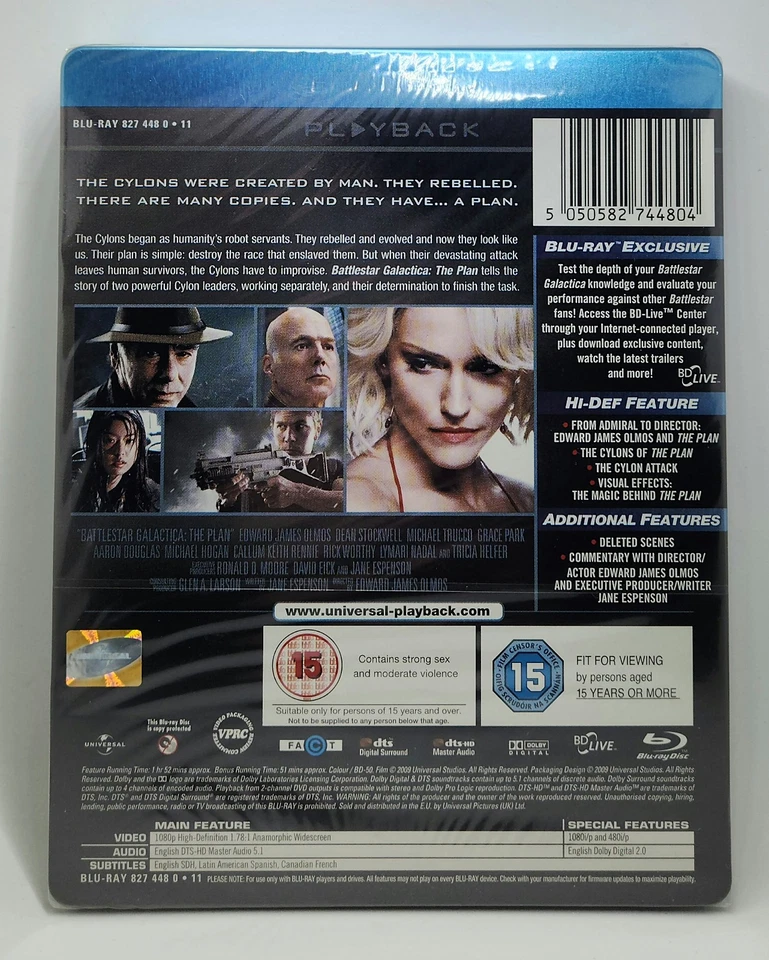 Battlestar Galactica : The Plan Blu-ray Steelbook NEW & SEALED - Image 2 of 4