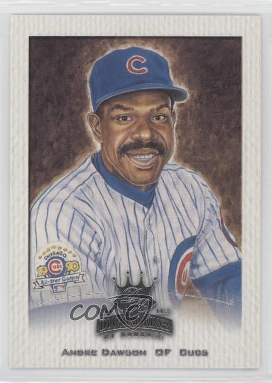 2002 Donruss Diamond Kings Sample Silver Andre Dawson #129 HOF 0g3h