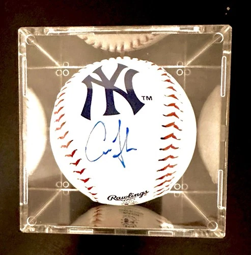 Aaron Judge Signed New York Yankees Logo Baseball COA
