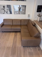 Vito Spring -  Sofa /  Ledercouchgarnitur mit Schlaffunktion