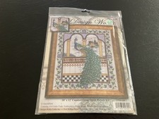 Kit de punto de cruz Design Works ~ Majestic Peacock - Vista de pájaro/palacio #2725 NUEVO