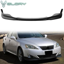 Fits 06-08 Lexus IS250 IS350 Sedan Front Bumper Lip Spoiler Unpainted Black PP