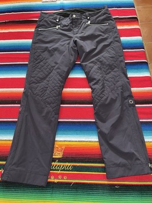 Dark Blue/Gray BOGNER Ski Pants with Silver Hardware Size US 10 EU 40