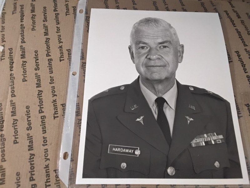 8 x 10 Photo of Brig General Robert H Hardaway, 1973 New