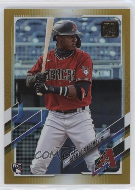 2021 Topps Update Gold Foil Geraldo Perdomo #US268 Rookie RC