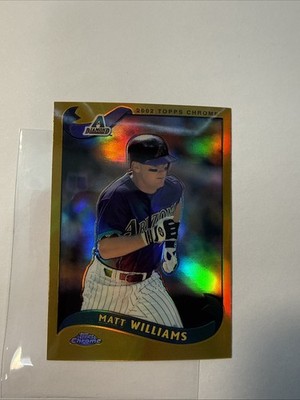 2002 Topps Chrome Matt Williams #139 Gold Refractor Arizona Diamondback Baseball