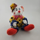Vintage Ty Beanie Babies Juggles The Clown Bear EUC With Tags 2005