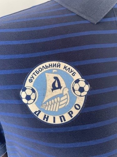Nike FC Dnipro Herren Fußball Soccer Trikot Größe L Blau Baumwolle Kurzarm - Bild 4 von 10