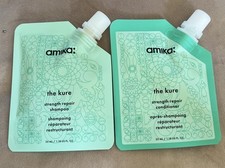   Amika The Kure Strength Repair Shampoo  Conditioner 1.18 oz 35 ml Travel Set