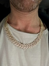 Cuban Link Chain Dazzling Iced Out Staggered