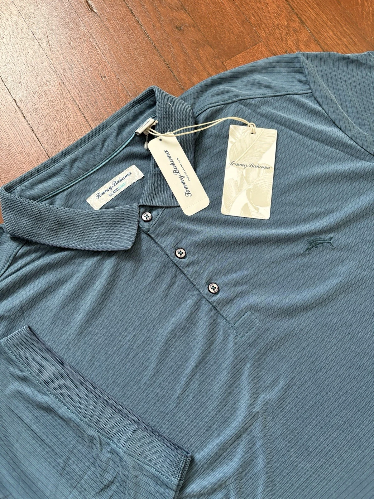 Tommy Bahama Bay Stripe Polo Island Zone Performance Golf Shirt Size Men’s 3XLT