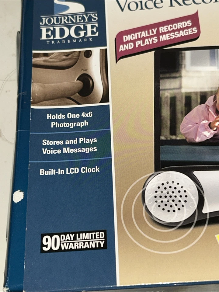 TALKING PHOTO FRAME WITH DIGITAL VOICE RECORDER AND BUILT IN CLOCK NOS - Image 2 of 4