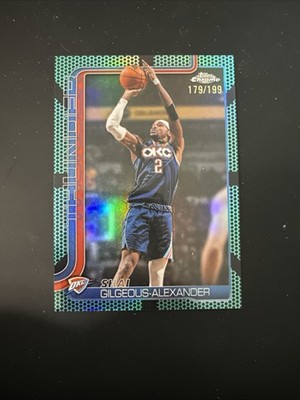 Topps Chrome Update 2026 Shai Gilgeous-Alexander Teal Basketball Refractor /199