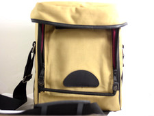 TAN CANVAS CAMERA BAG WITH STRAP FOR SLR DSLR EXCELLENT