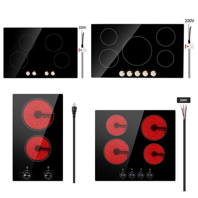 #ad Electric Cooktop 12 24 30 36quot; Ceramic Induction Cooker 2 4 5 Burners Knob $249.31