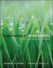 FUNDAMENTALS OF INVESTMENTS By Bradford D. Jordan & Thomas Miller - Hardcover VG