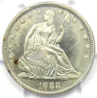 1888 Proof Seated Liberty Half Dollar 50C - PCGS Proof UNC Detail (PF / PR)