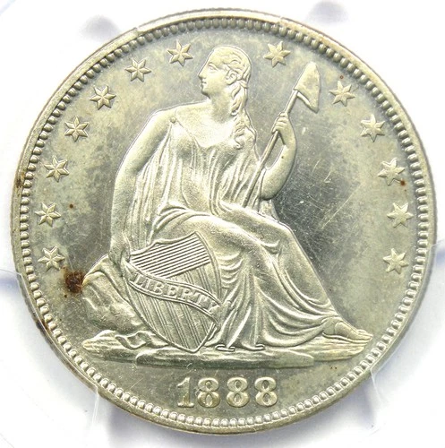 1888 Proof Seated Liberty Half Dollar 50C - PCGS Proof UNC Detail (PF / PR)