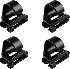 4 Pack Black Plastic Snorkel Clip Replacement for Snorkeling and Scuba Diving