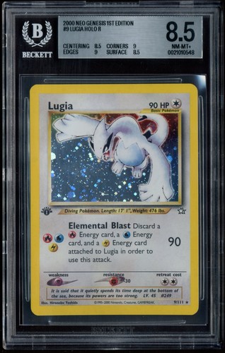 Lugia (1st Edition) graded PSA 9 for sale on eBay