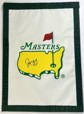 Rory Mcilroy signed Masters Flag 2025 Masters golf champion psa dna loa