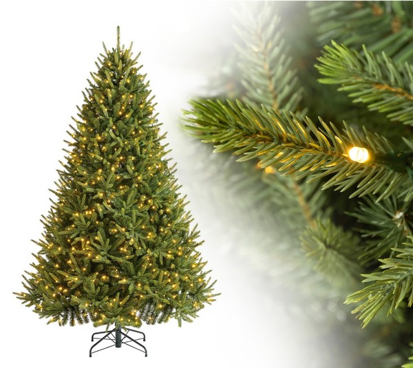 Weihnachtsbaum KüNstlicher Tannenbaum Kunstbaum Led-Beleuchtung 228Cm-image