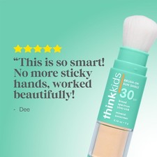 Thinkkids Brush-On Sun Shield Powder Sunscreen SPF 30 Broad Spectrum UVA/UVB