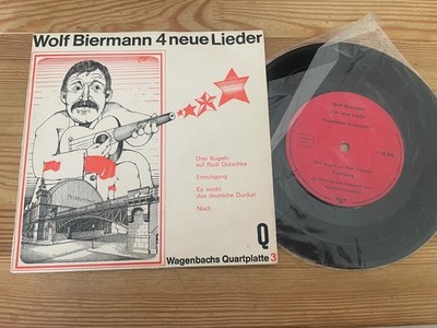 7'' Polit Wolf Biermann - 4 neue Lieder (4 Song) WAGENBACH QUARTPLATTE