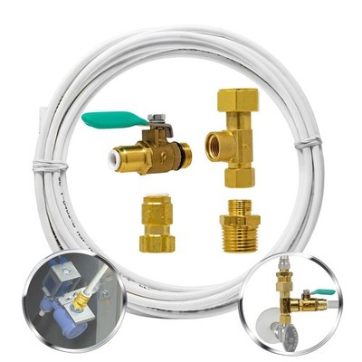 Metpure Ice Maker Fridge Installation Kit - 1/4'' Fittings with 1/4'' OD 25 Feet W
