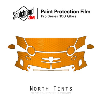 FIAT 500 Turbo & Abarth 2013-2019 3M PRO Series PreCut Paint Protection Film PPF