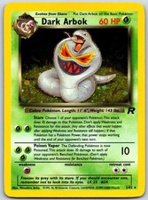 Dark Arbok 2/82 Rare Team Rocket Pokemon Unlimited Holo Lightly Played on eBay