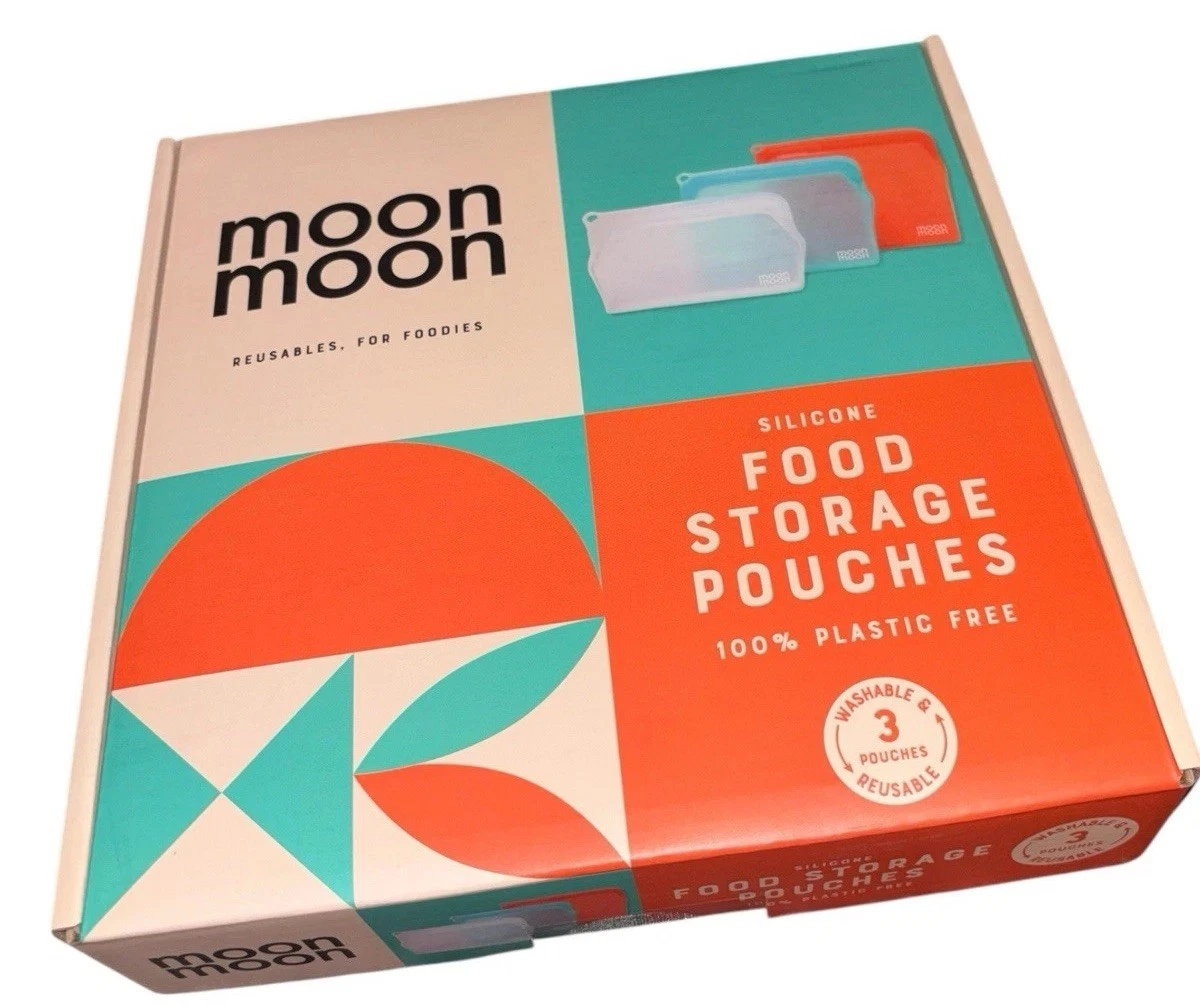 Moonmoon Reusable Silicone Fridge Freezer Bags Leakproof Uk Seller Free pp New
Opens in a new window