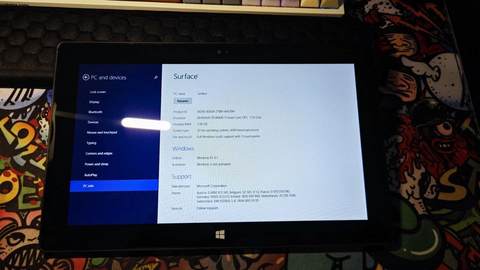 Microsoft Surface RT 64GB 2GB Ram Perfettamente Funzionante Windows 8 - Immagine 3 di 4