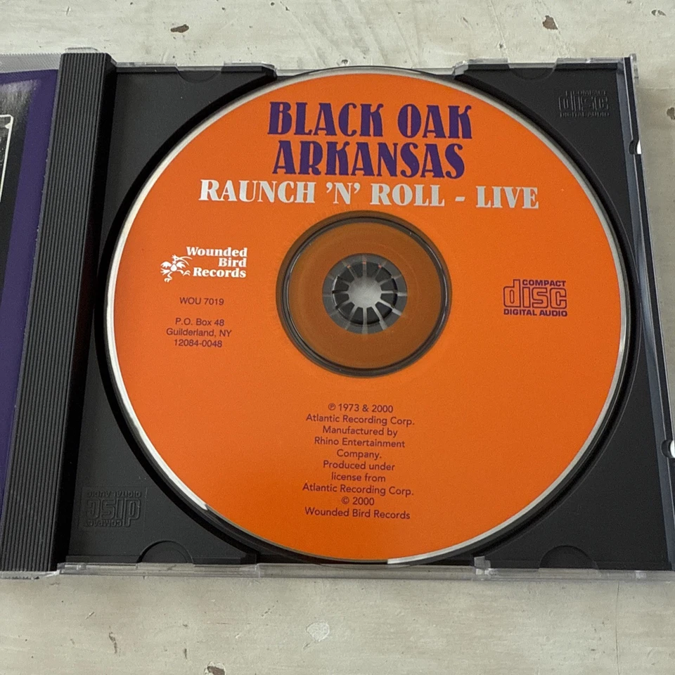 BLACK OAK ARKANSAS Raunch N Roll Live  Atlantic Rhino Wounded Bird Rare Original Foto 3 de 4