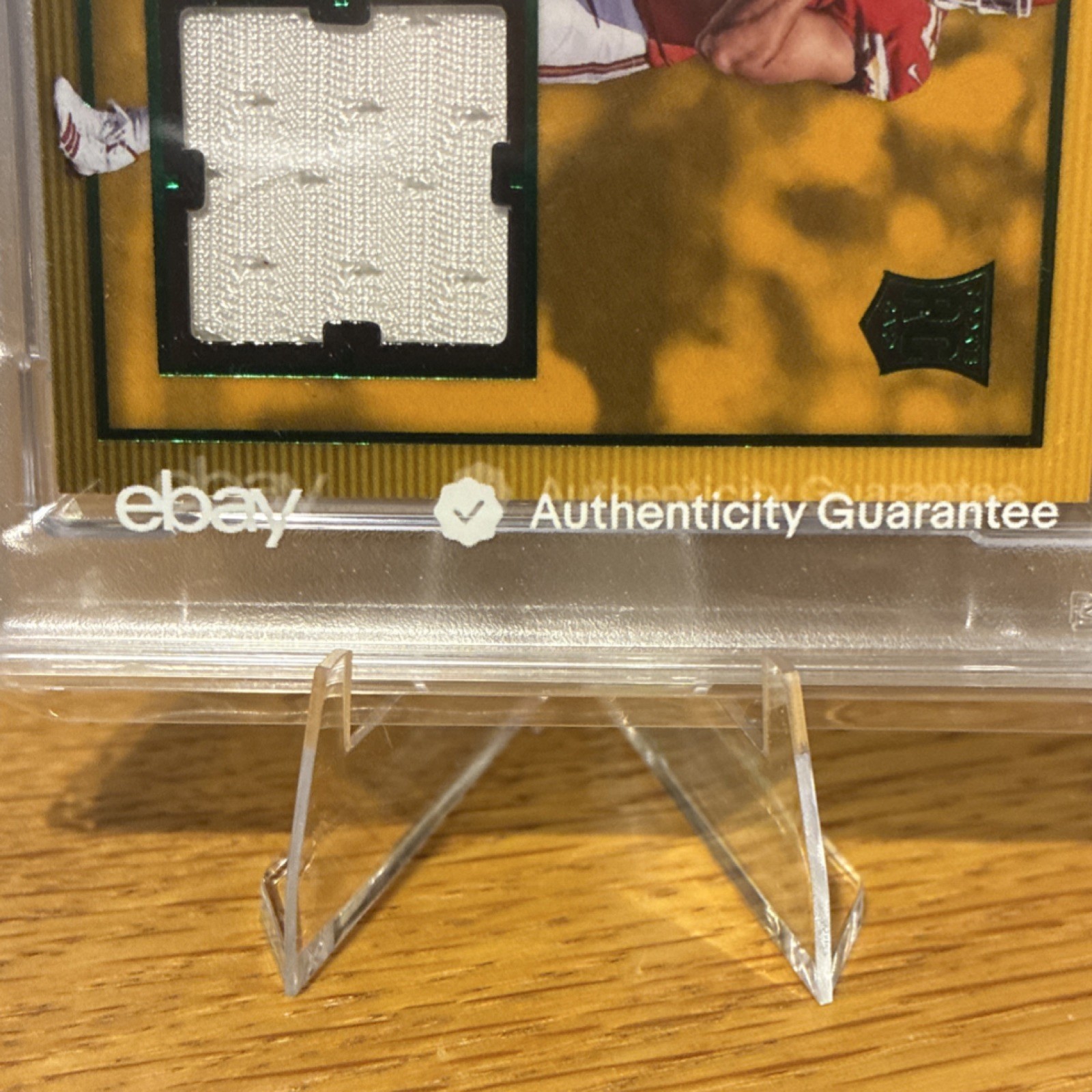 2017 Panini Contenders Rookie Ticket Swatch Patrick Mahomes SW-3 PSA 8 view 3