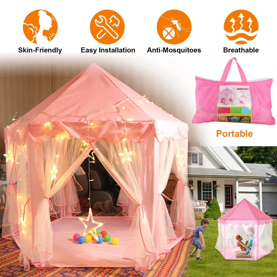 Pop Up Princess Tent  Toys for 1 2 3 Year Old Girl Birthday Gift - Image 2 of 4