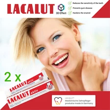 2 x LACALUT AKTIV Toothpaste 75ml The Treatment of Periodontitis & Bleeding Gums