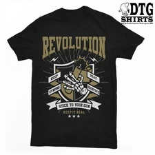 2nd Amendment Big Tall Graphic Tee Shirt Revolution Mens T Pro Club Shaka RTP