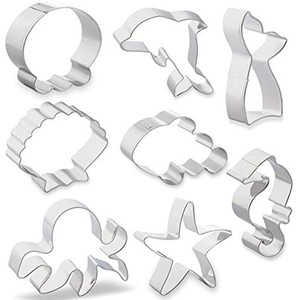 Mermaid Tail Aluminium Cookie Cutter Set Mermaid Tail Aluminium Cookie Cutter Set