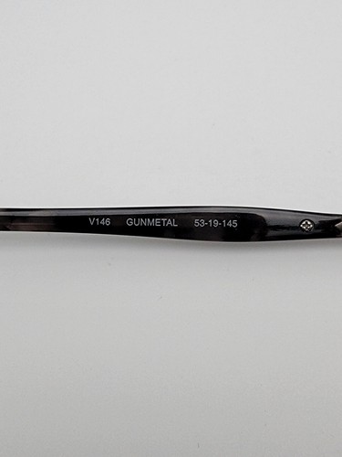 John Varvatos V146 Gunmetal Titanium Eyeglasses Frame w/ Case Japan 53-19-145 - Picture 8 of 17