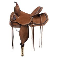 Western Saddle   Premium Leather with Saddle Tack Set   Seat Sizes Available