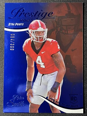 NOLAN SMITH 2023 Prestige XTRA POINTS PREMIUM BLUE /399 ROOKIE RC EAGLES RARE SP