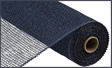 Poly Burlap Deco Mesh 10" x 10 Yards Navy Blue