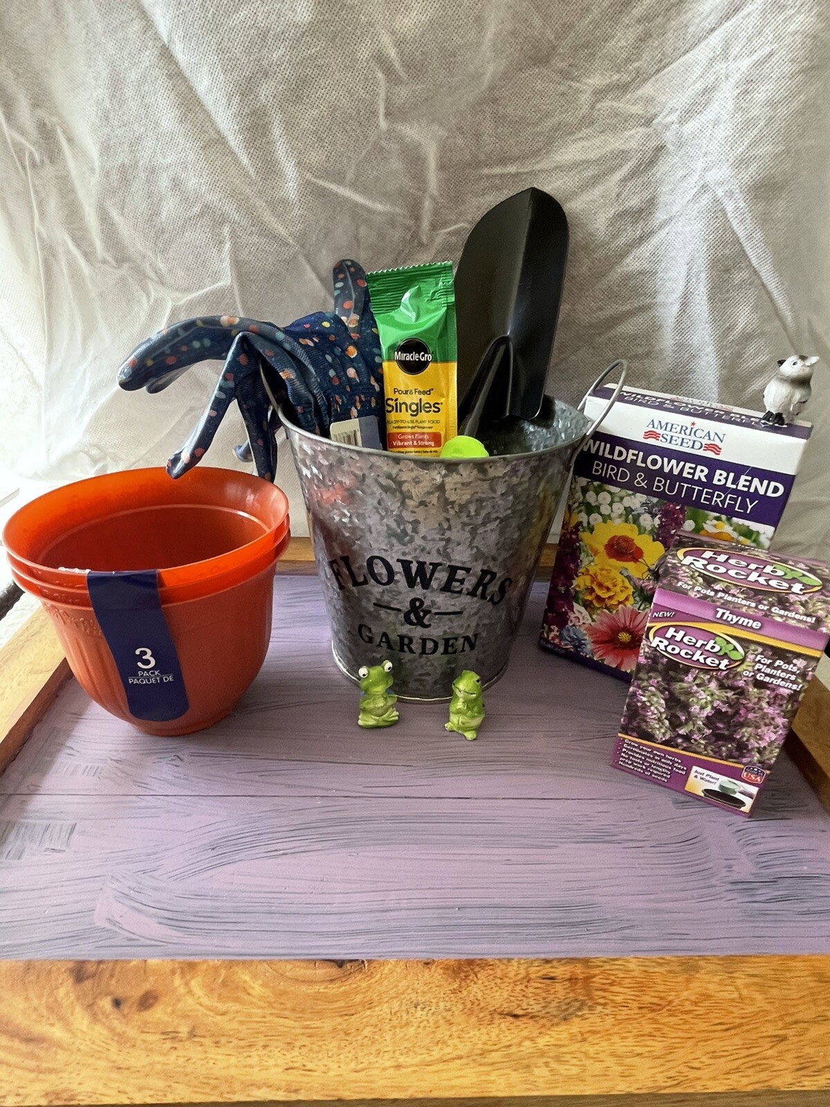 Beginner flower growing kit. Gardening kit gift. eBay