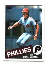 1985 Topps  # 500 Mike Schmidt Black Variation