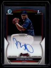 Royber Salinas 2023 Bowman Chrome 1st Autograph Auto Card #CPA-RSS