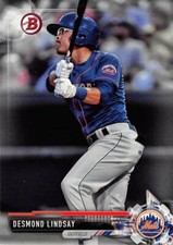 Desmond Lindsay baseball card Lot of 30 Rookie 2017 Bowman 1st #BD142 NY Mets