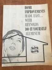 VINTAGE 1950'S REYNOLDS ALUMINUM HOME IMPROVEMENTS DIY BROCHURE BOOKLET