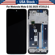 For Motorola Moto G 5G 2025 XT2513-1-2 LCD Display Touch Screen Digitizer Frame